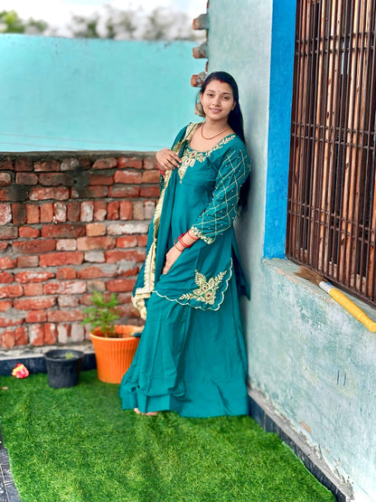 Green top lehenga letest disign new 2025